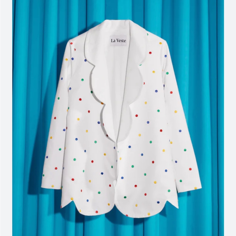 Gucci vault x La Veste rare polka dot scallop blazer